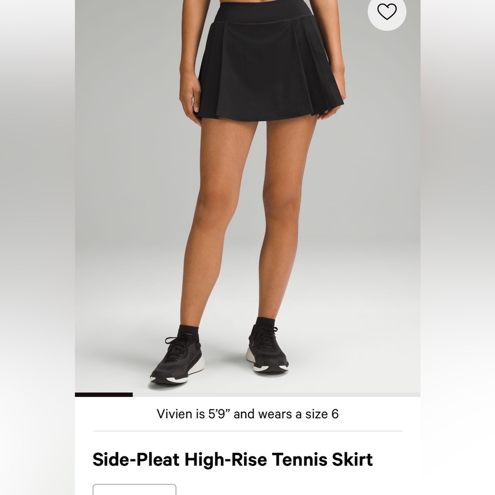 Black Athletic Skirt